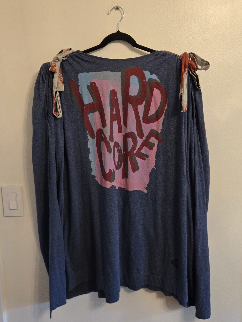 Vintage Vivienne Westwood Anglomania Hard Core Graphic Jersey Dress Tunic IT 38